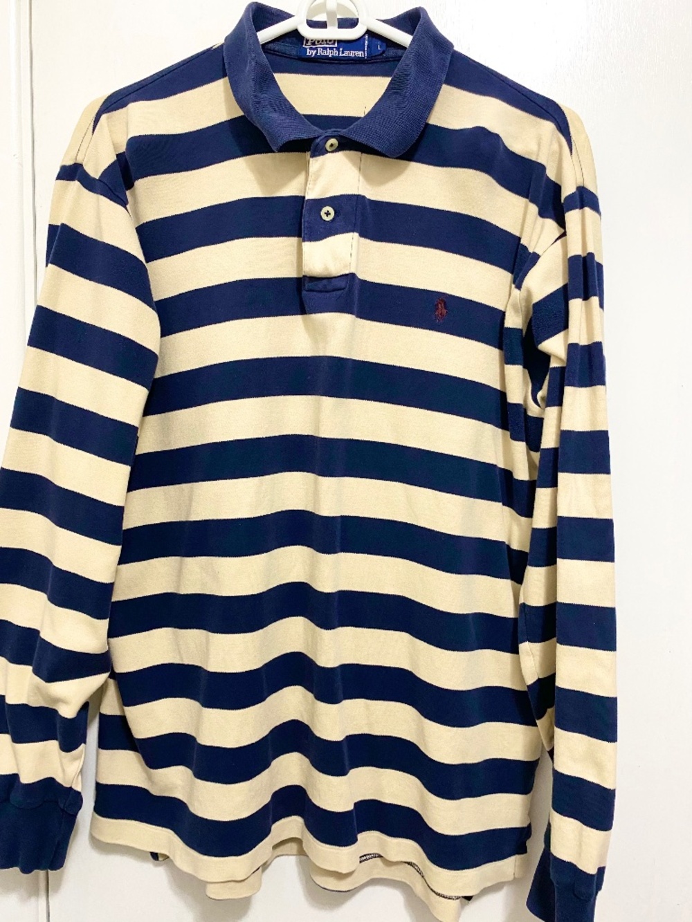 Polo Ralph Lauren Blue Striped Size L Women’s Long Sleeves